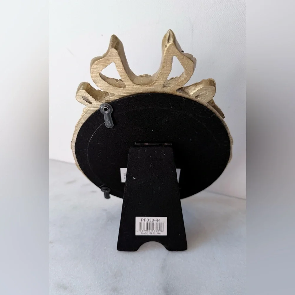 Gold Round Picture Frame  ow accent